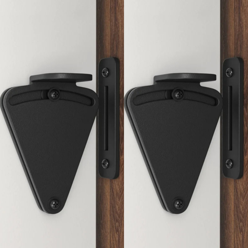 Loquet de sécurité coulissant en acier noir LAZ pour portes de placard