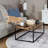 Industrial-Style Coffee Table with Removable Serving Tray