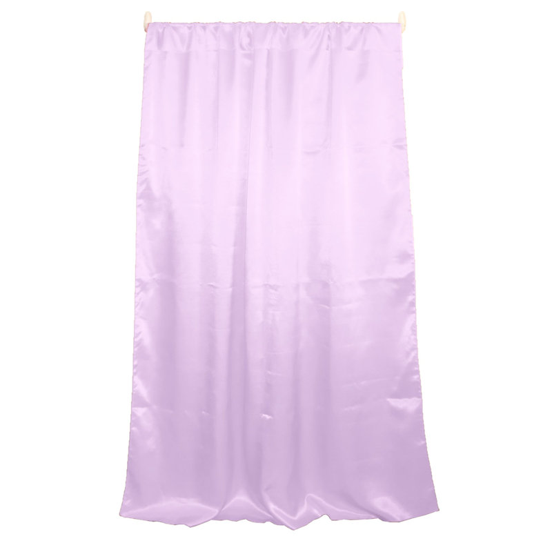 Dafni Semi Sheer Curtain Single Panel, Lavender, 58" W x 108" L