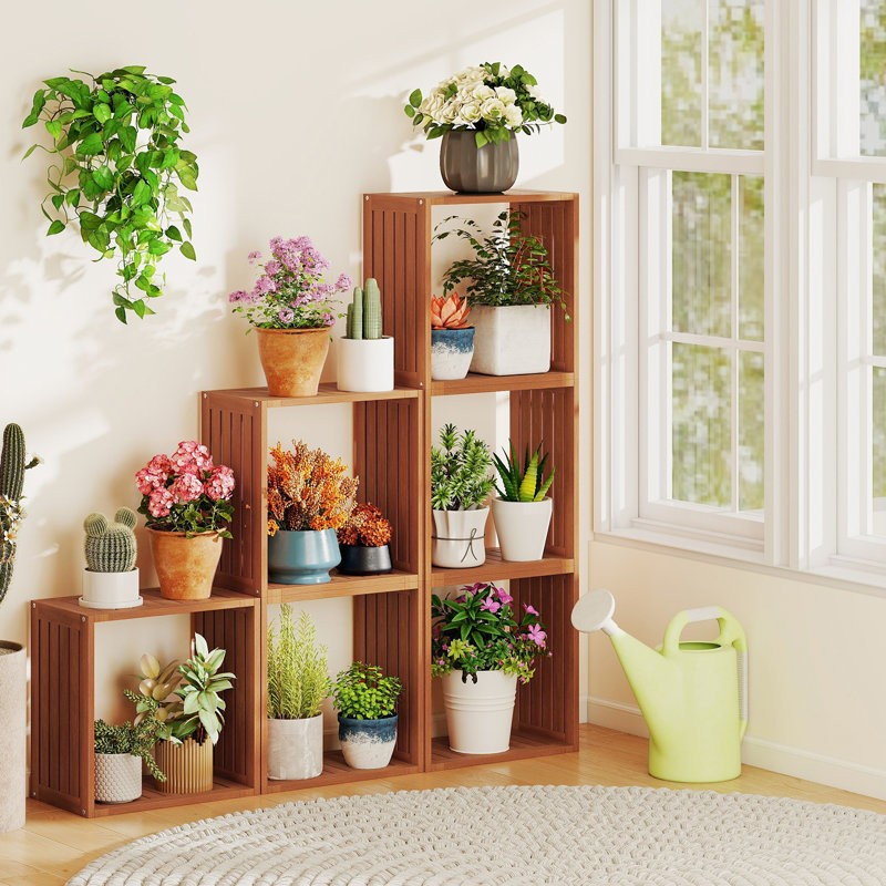 49cm H x 49cm W Solid Wood Cube Bookcase