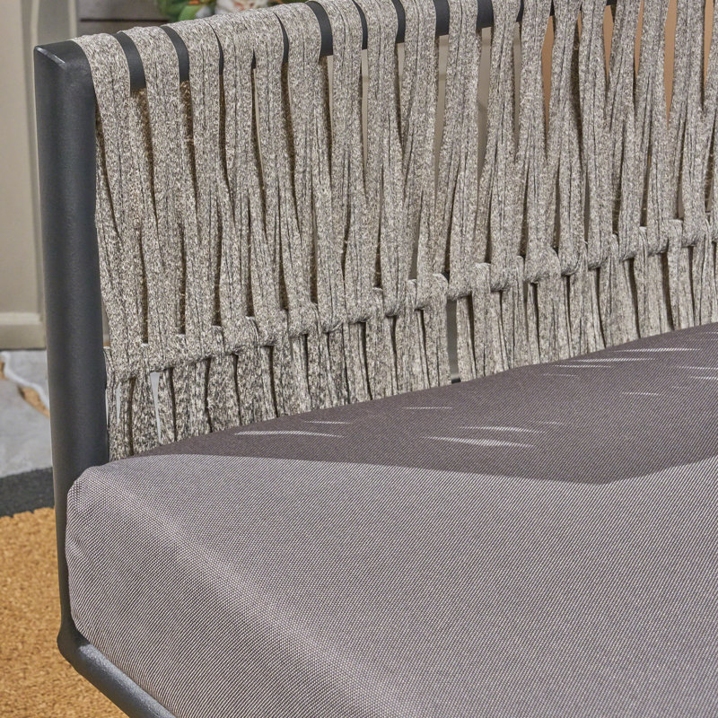 Chaise de patio Dirayr, Gris foncé
