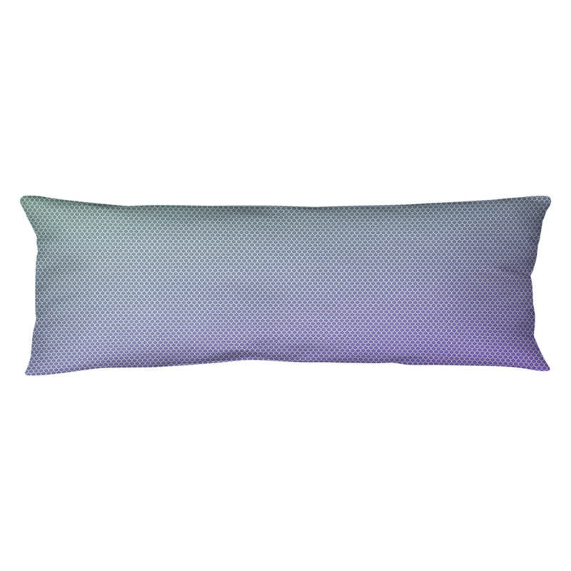 Coussin Mermaid Scales, Bourre en polyester, Vert / mauve