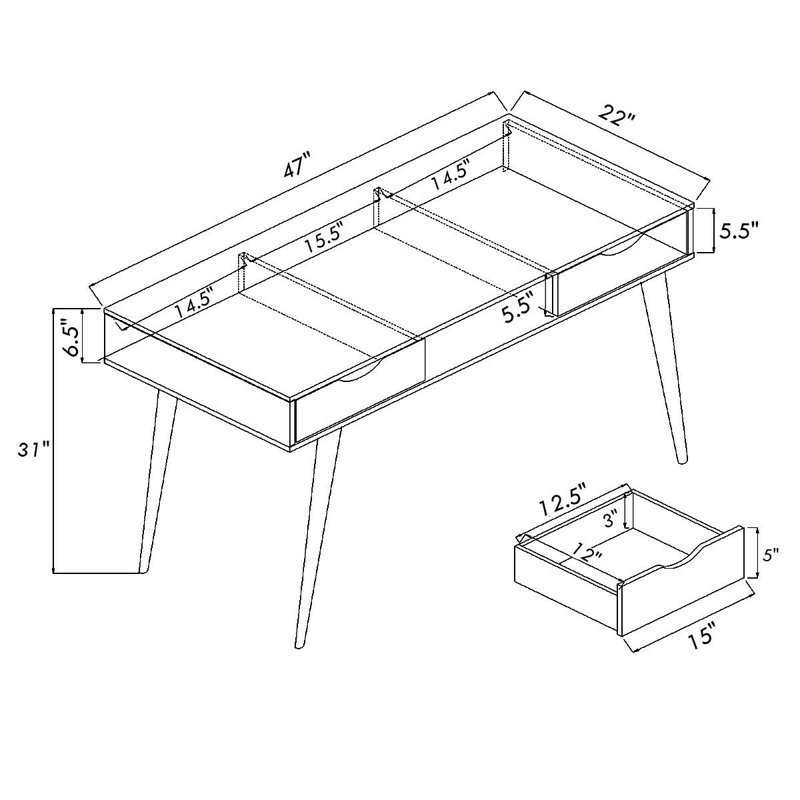 Brough Computer Desk