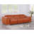 Monza Power Recline Top Grain Italian Leather Sofa-103896198