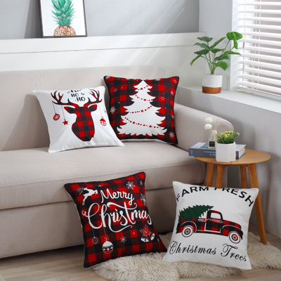  Housse de coussin Plaid