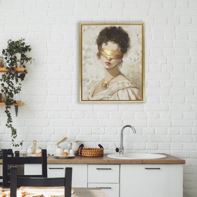 Crypto Veil Portrait Floating Frame, design by Svetlana Aleynikova