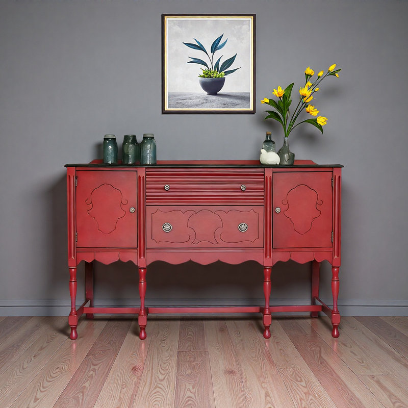 Classical Red Sideboard