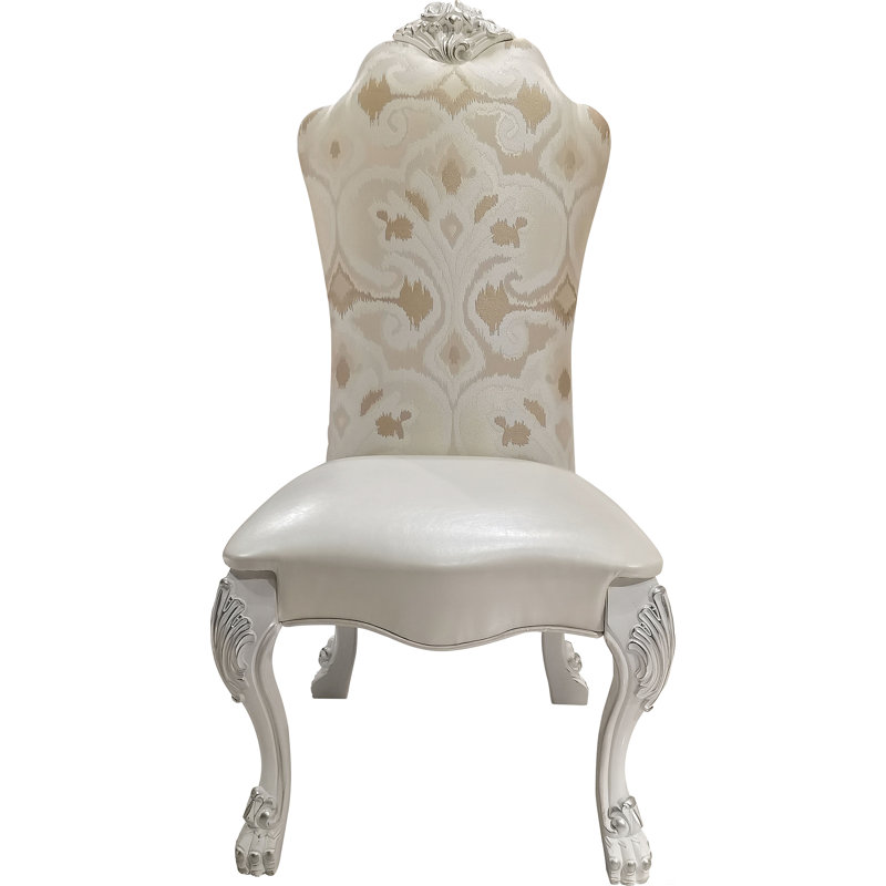Chaise d'appoint avec pieds à griffes (ensemble de 2)