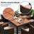 7-Piece Outdoor Wicker Dining Set With Acacia Wood Table And 6 Chairs-124291706
