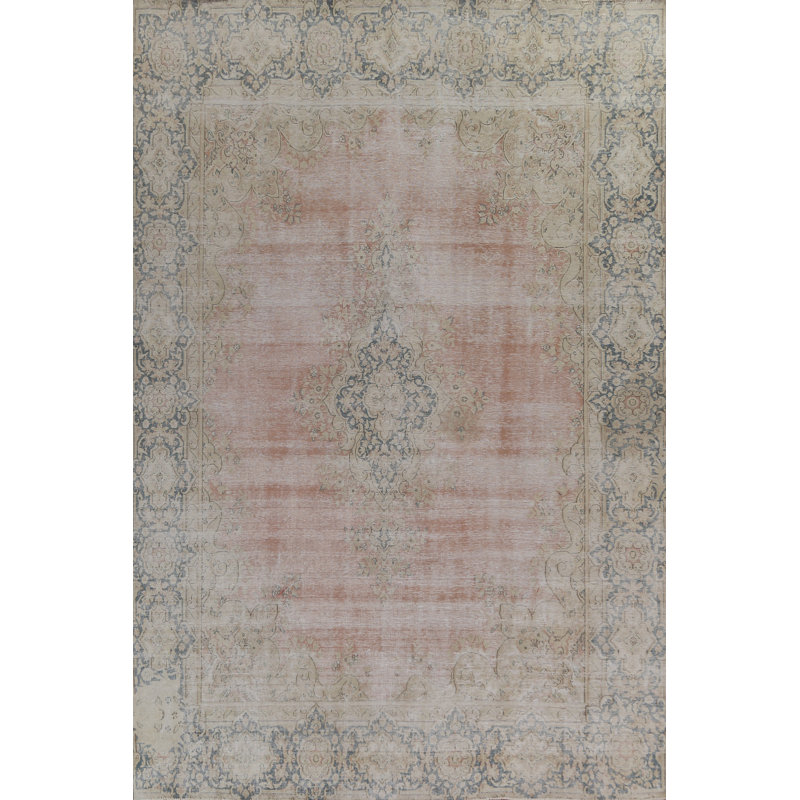 Anastasha One-of-a-Kind 9'4" X 12'3" 1950s Wool Area Rug in Rust