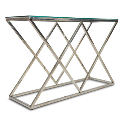 Marvin 120cm Glass Top Console Table