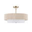 Lustre cylindrique semi-encastré à 4 lumières Reenat-343930388