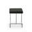 Modern Black 24 Inch Space-Saving Counter Stool with Chrome Base-436842835
