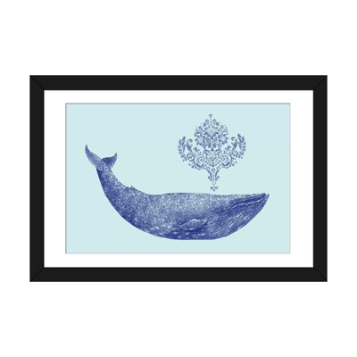 «Damask Whale # 2», impression sur toile