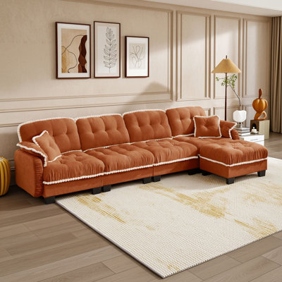 Upholstered 131.5 " Chenille Sectional