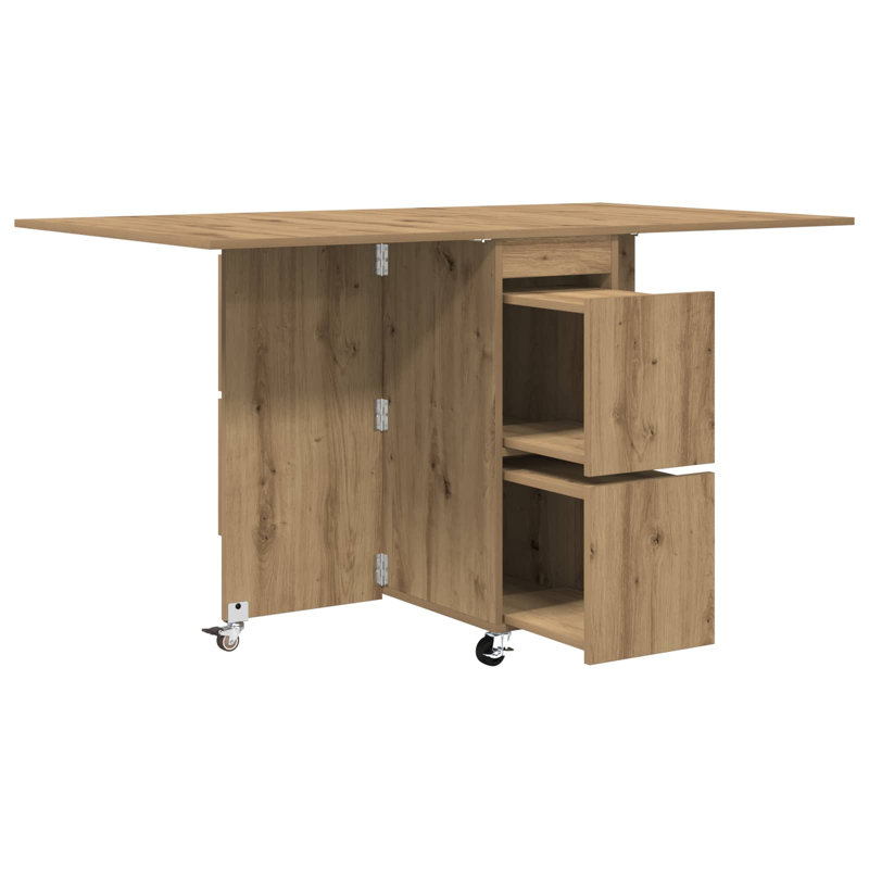 Extendable Dining Table, Artisan Oak