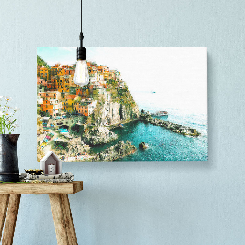 Manarola In Italy - Wrapped Canvas, 35cm H x 50cm W x 3cm D