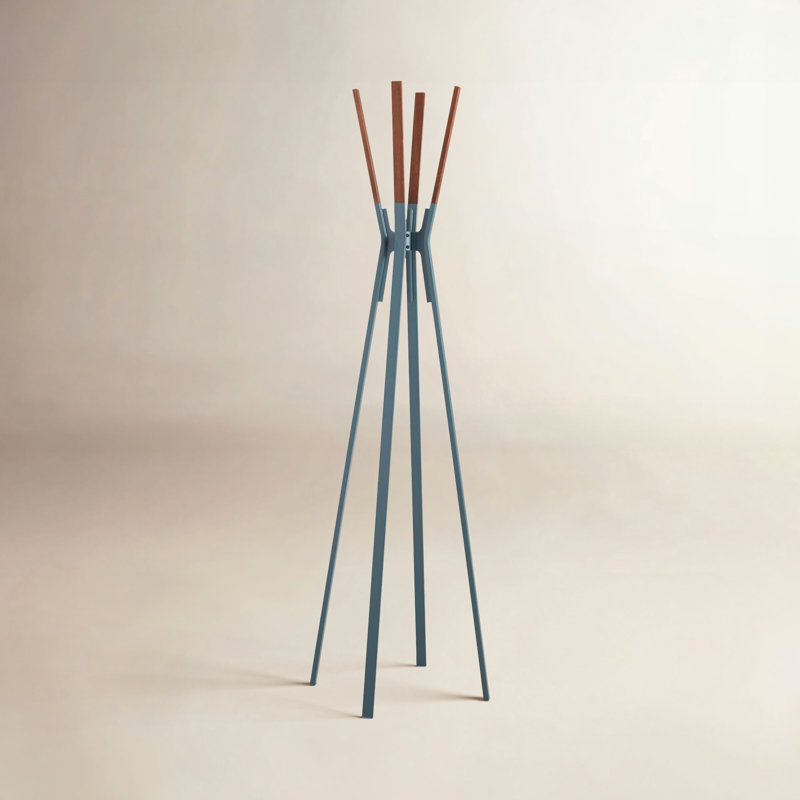 Splash Steel Freestanding Coat Rack, Marine Blue