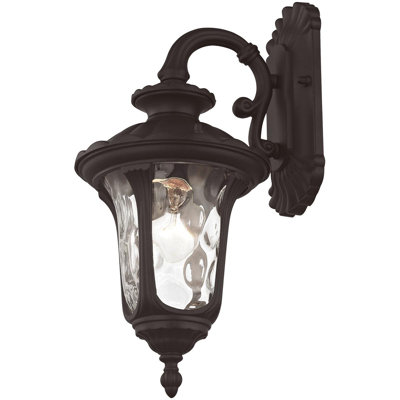 Luminaire suspendu extérieur pour lanterne murale - Abat-jour en verre transparent