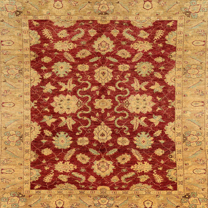 Abstract Indoor Rug, Square 5'