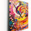 Célébration printanière, peinture abstraite, horloge murale cubisme moderne-99637071