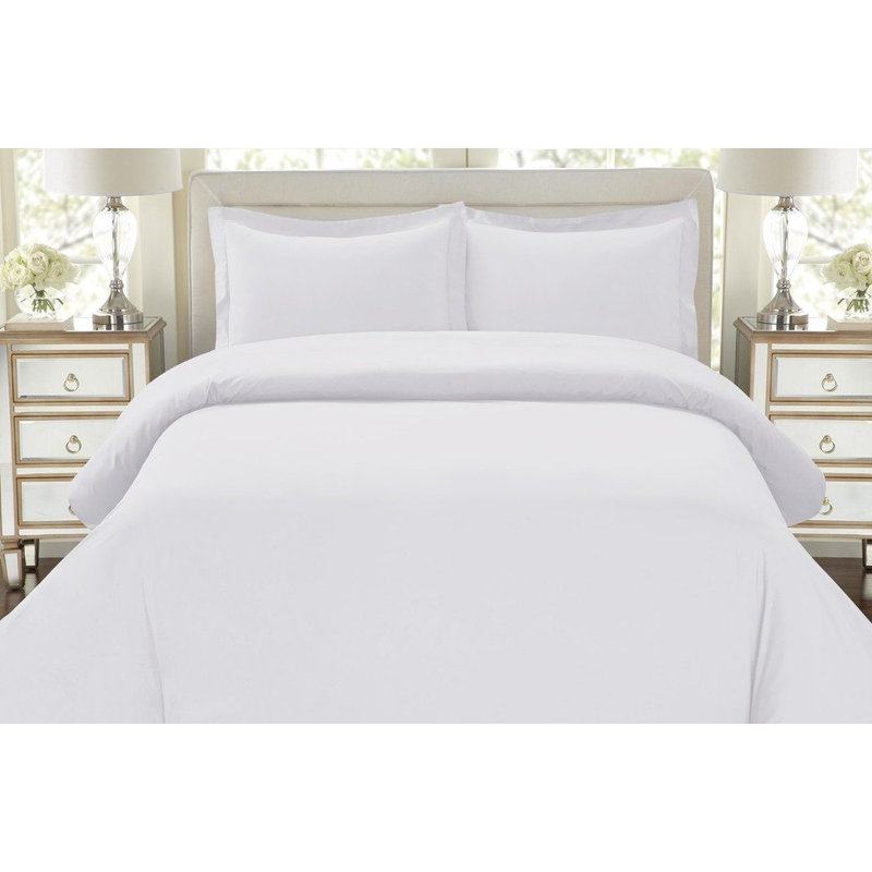Ensemble de housse de couette, Blanc, Double / grand