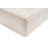 Elegant Pouffe with 100% Hornbeam Frame, Light Brown Linen Upholstery, 16.9 in Height, 16.9 in Seat Height, 1.2 in Leg Height | Comfortable 32 DNS Foam Seating | Stylish Addition for Living Room & Bedroom