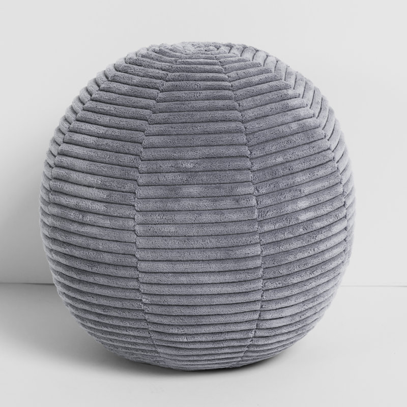 Barrett Striped Reversible Throw Pillow, Purple, 12"H x 12"W