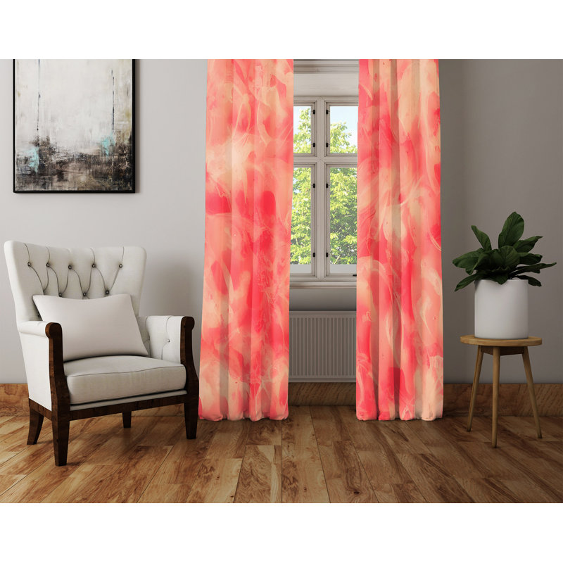 Paire de rideaux semi-transparents en polyester Defuria, L 20 po x L 61 po