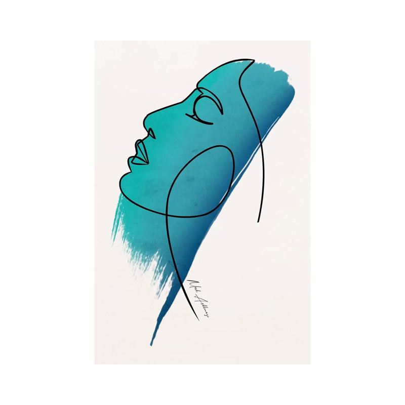 The Face by Mark Ashkenazi - Painting on Canvas, 66.04cm H x 45.72cm W x 1.91cm D, Wrapped Canvas