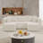 Modern Compact Modular Sofa: 3-Seat Space-Saver Grey Corduroy Sectional, Cloud Comfort (Packaged Flat)-2090208953