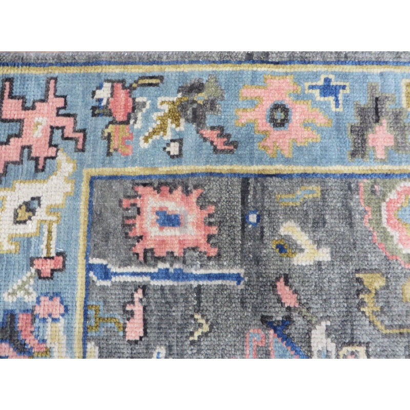 Tapis unique gris de 3 pi x 20 pi 2 po