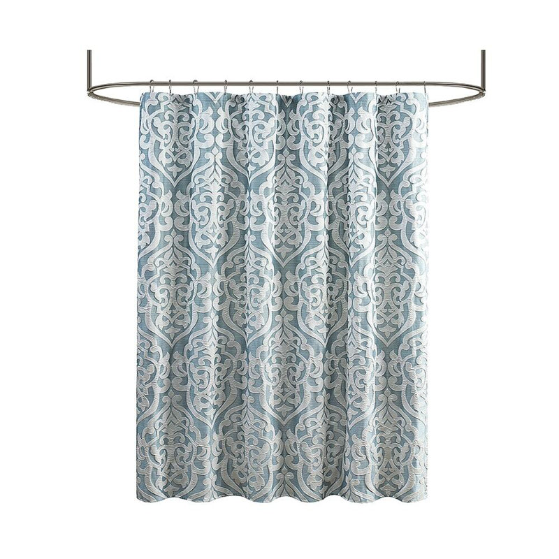 Jacquard Shower Curtain, Tan