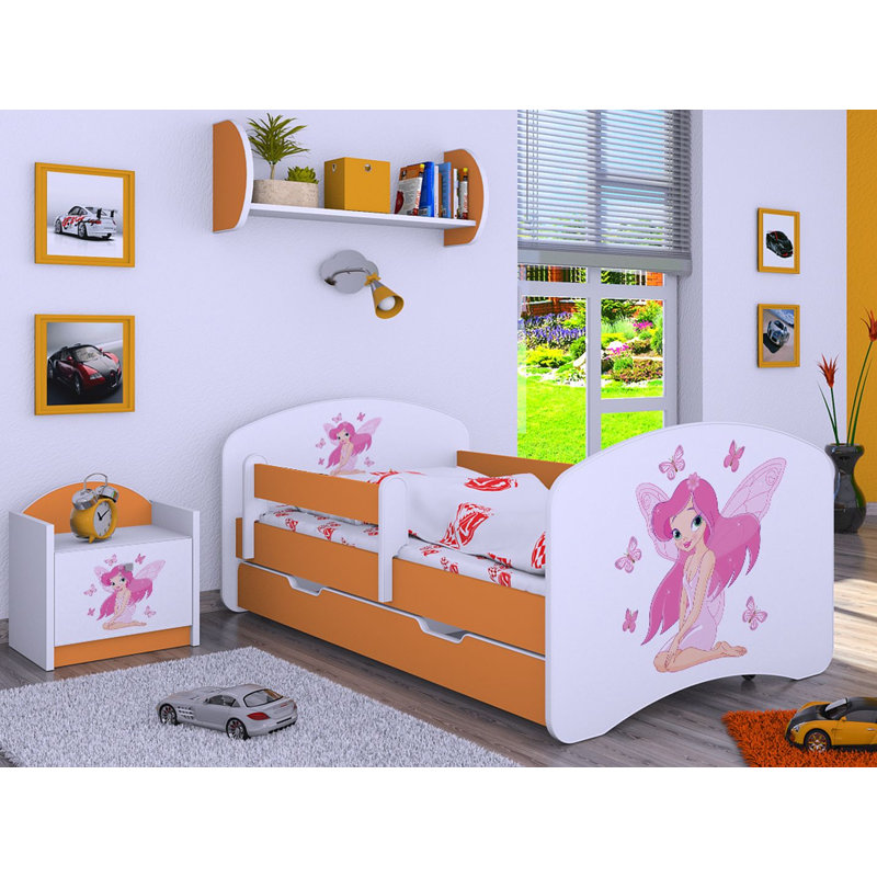 Rouillard European Single (70 X 140Cm) Manufactured Wood by Mack + Milo, Orange