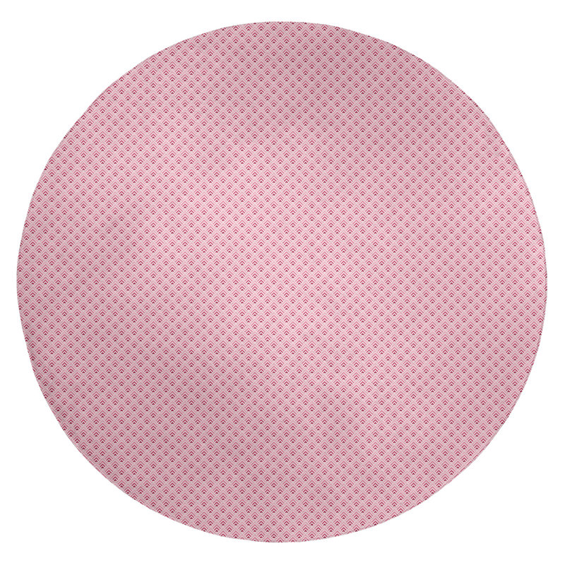 Chenille Geometric Indoor Rug, Round 5'