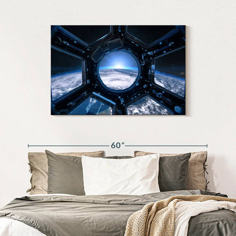 Oberle Earth From Space Station, 30" H x 45" W