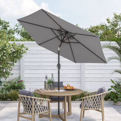 Parasol de marché 90 po avec parasol de table pour l'extérieur