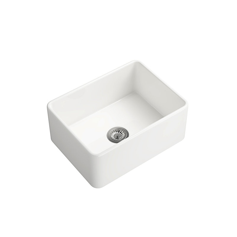 Inch White Farmhouse Sink Deep Apron Sink Undermount Farmhouse Kitchen Sink Single Farm Sink