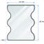 Miroir mural Miroir rectangulaire avec côtés ondulés
