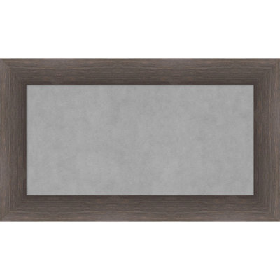 Tableau magnétique à cadre en bois franc chocolat
