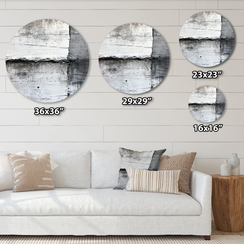 Liggett - Décoration murale abstraite ronde en métal, L 29 po x H 29 po