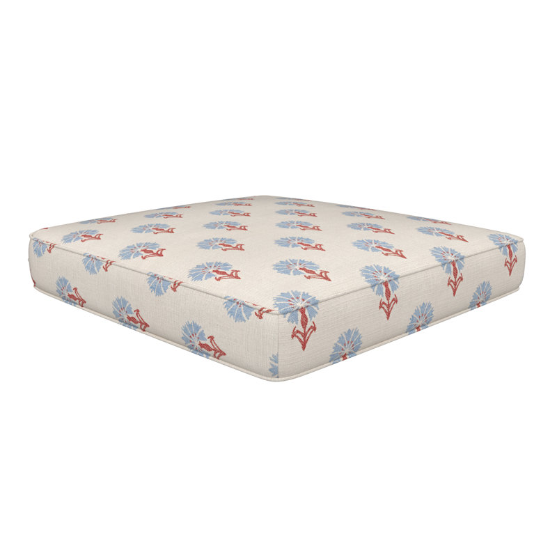 Amala Sunbrella® Outdoor Dining Seat Cushion, Sunbrella Mira Bluebell