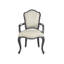 Dijon Fabric Arm Chair in Ivory