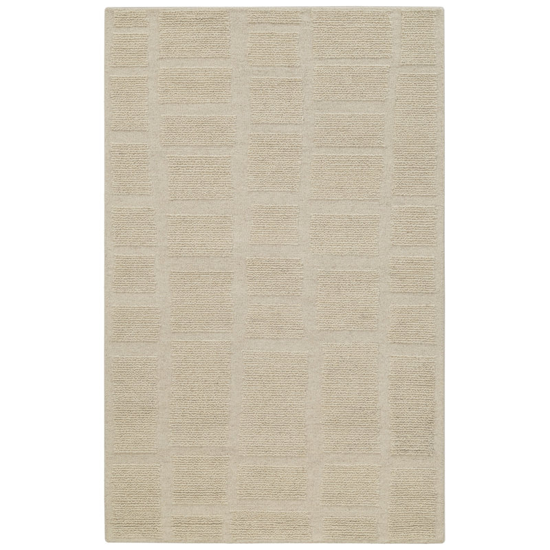 Wander Hand Tufted Wool Indoor Rug, Ivory, 8'9x11'9