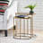 Souvigny Iron Top End Table