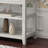 Nibbi 47" Console Table with Wood Frame and Legs, 3 Drawers and 2 Open Shelves Grey-131387910