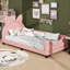 Twin Padded Daybed With Cartoon Ear-Shaped Headboard