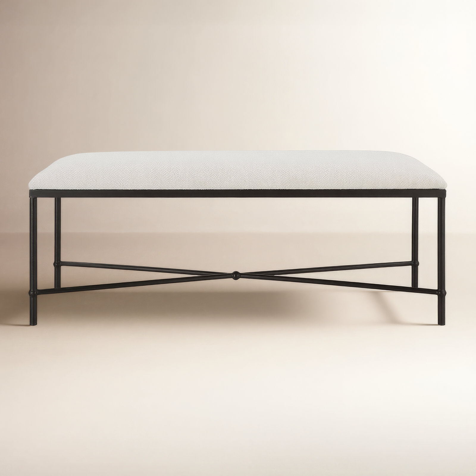 Brynn Bedroom Bench, Black, 20" H x 50" W x 16"D