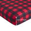 Marina Decoration Home Bedding Ensemble Bedroom Cooling Bedsheet Soft Deep Pocket 4 Piece Rayon from Bamboo Printed Fitted Sheet Duvet Cover Set with Corner Tie, Red Black Plaid Pattern King Size-88618760