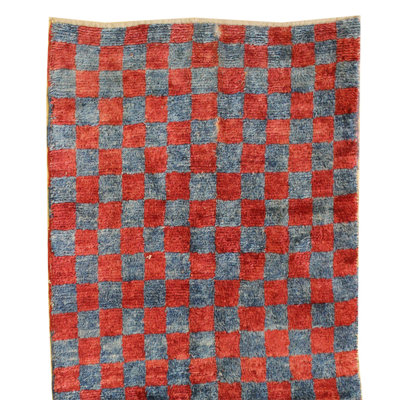 One-of-a-Kind 3'8" X 8'10" Wool Area Rug in Red